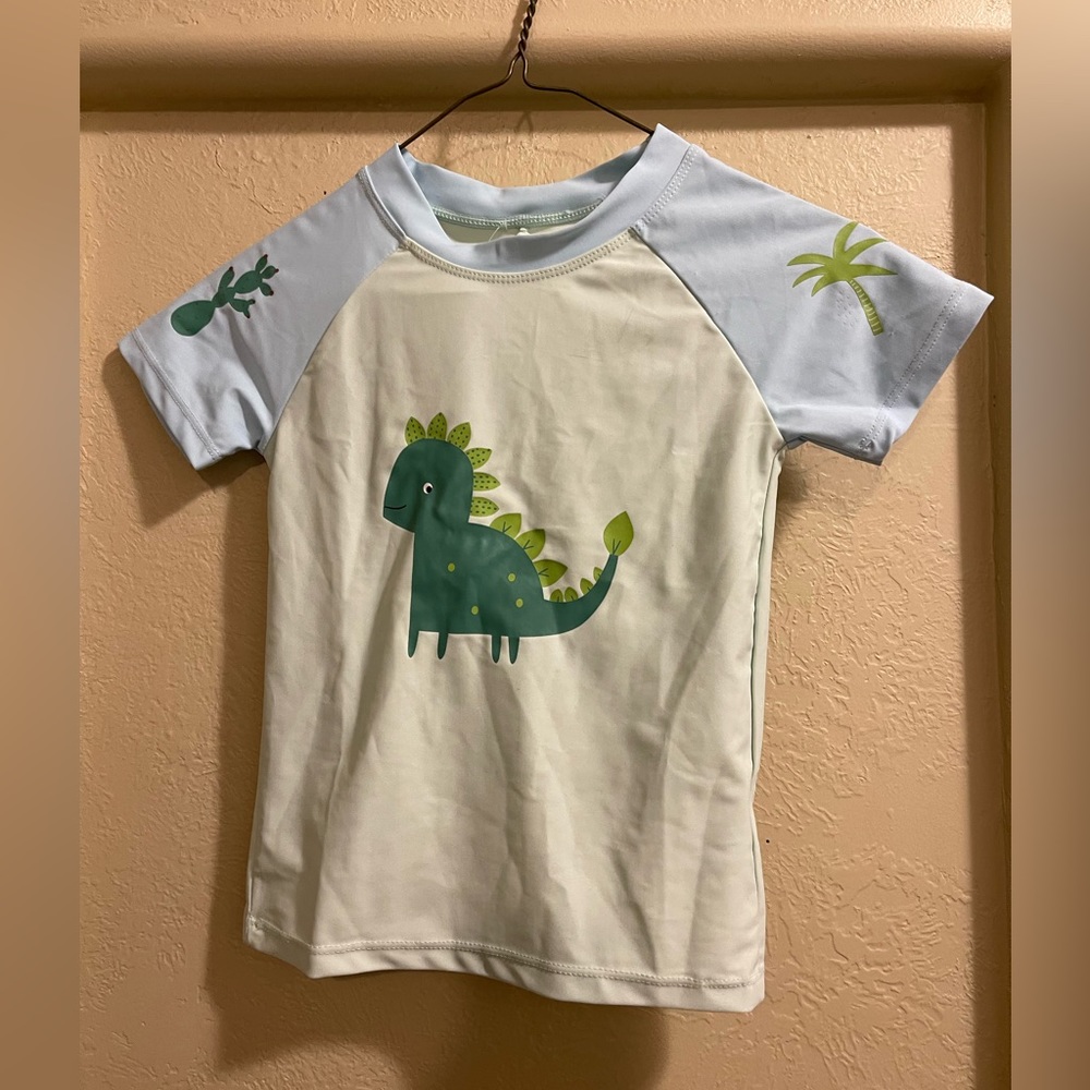 NWT Dino Swim Top UPF 50+ for Kids Size S